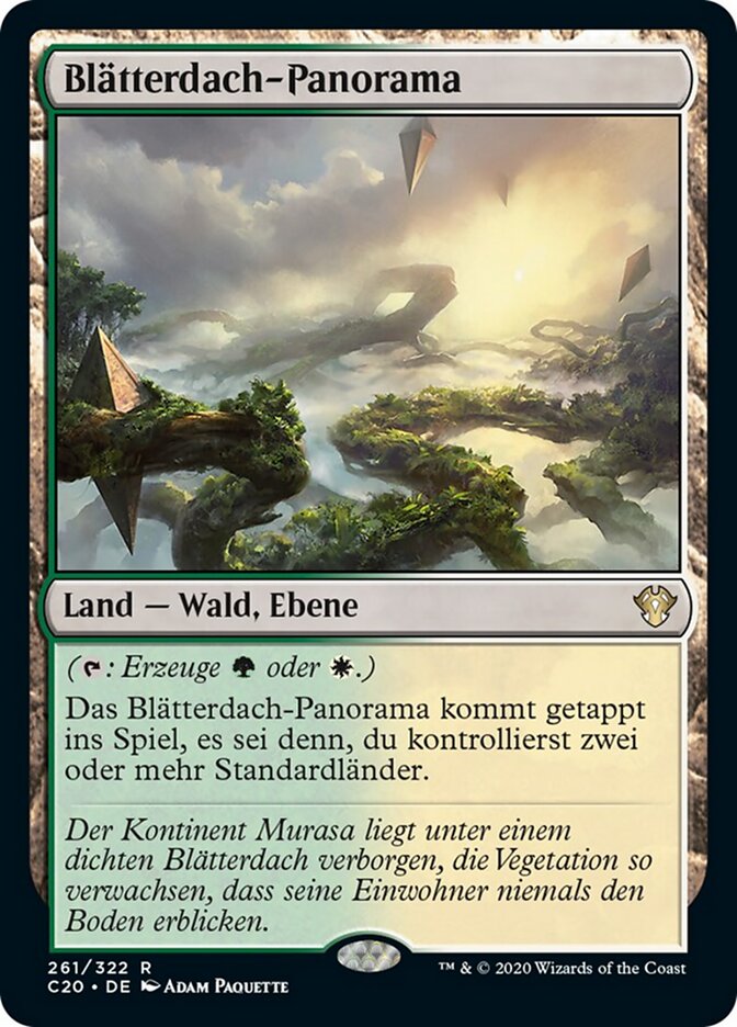 Blätterdach-Panorama