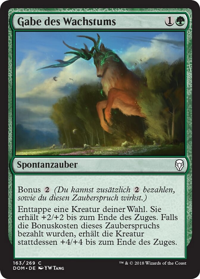 Gabe des Wachstums