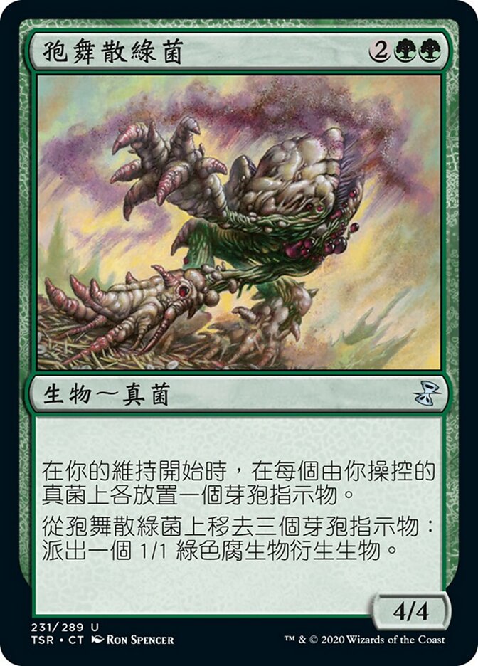 孢舞散綠菌