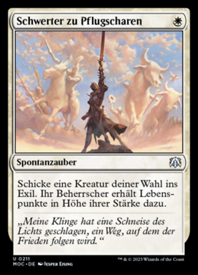 Schwerter zu Pflugscharen