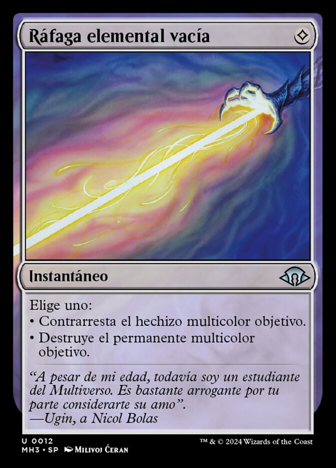 Ráfaga elemental vacía