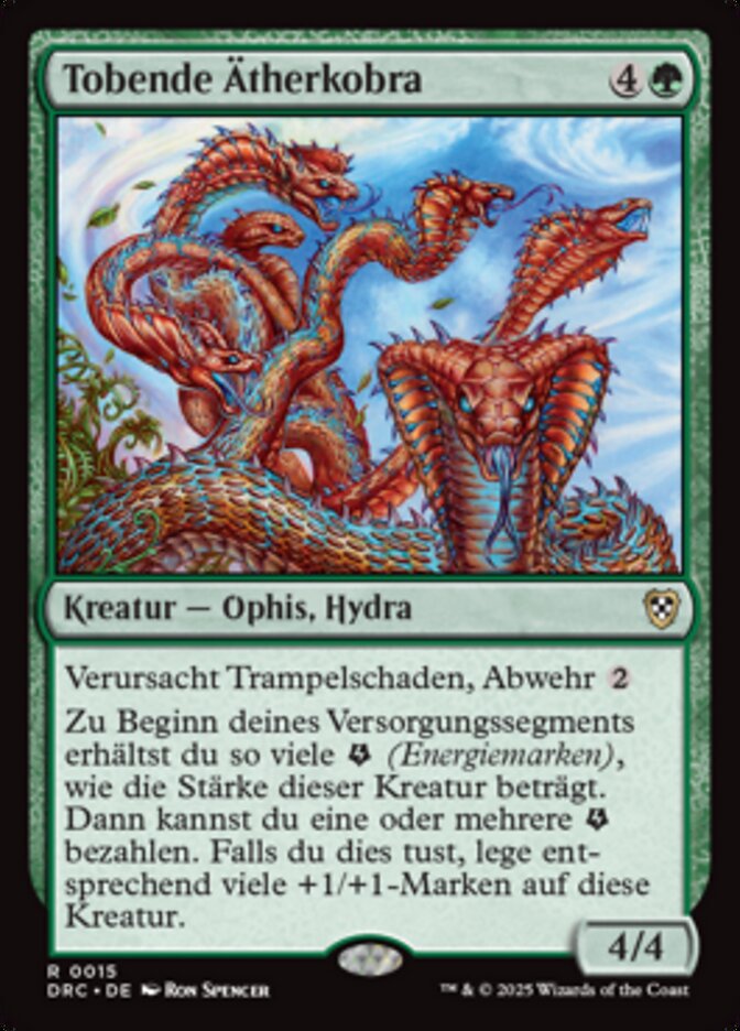 Tobende Ätherkobra