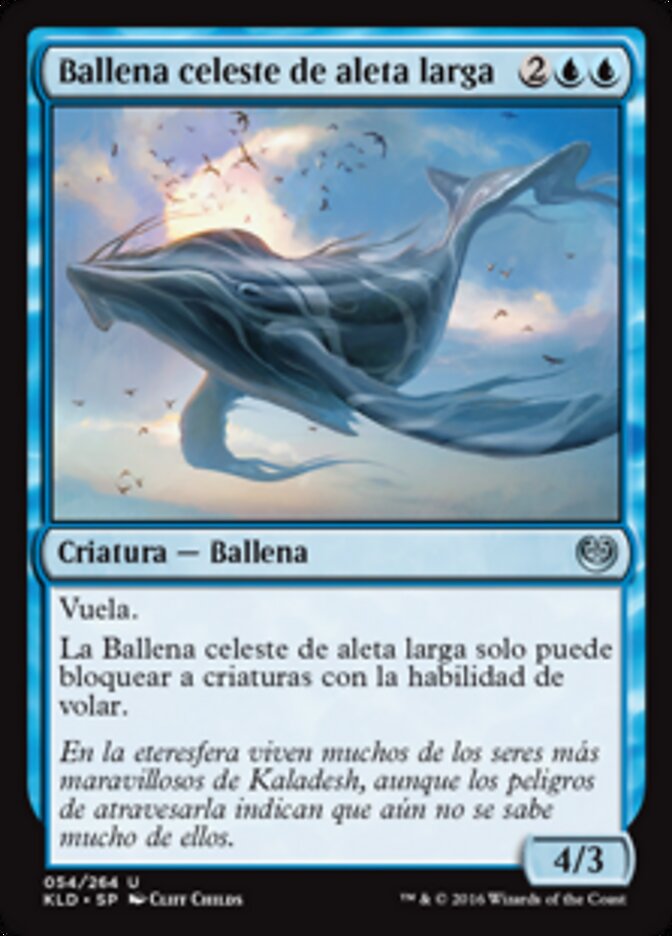 Ballena celeste de aleta larga