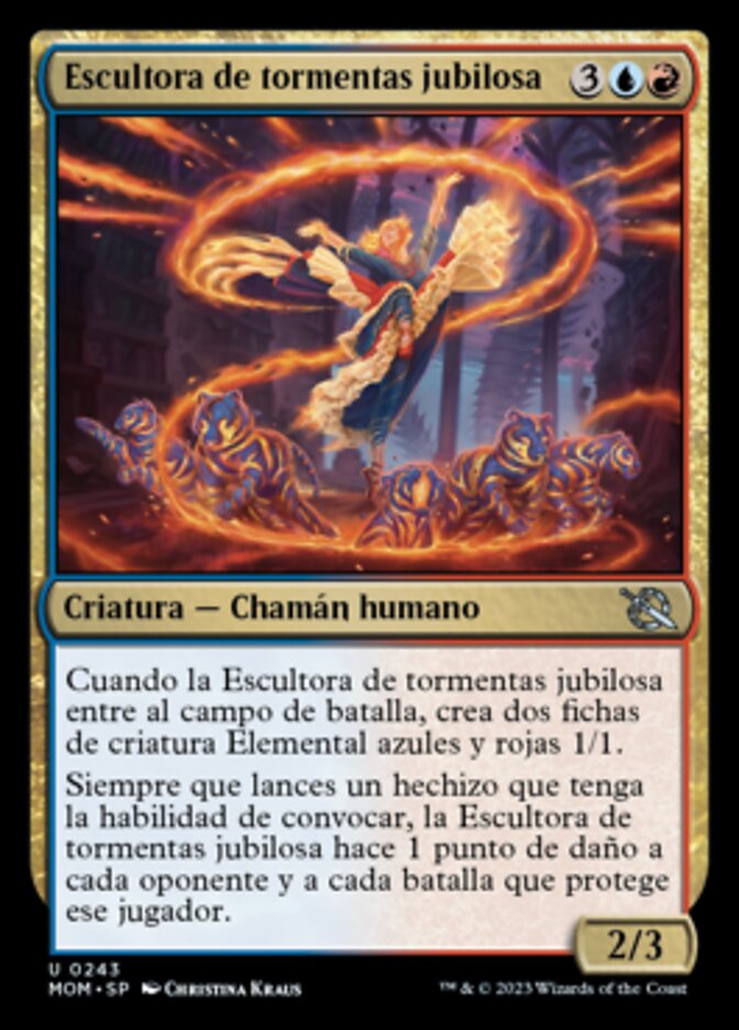 Escultora de tormentas jubilosa