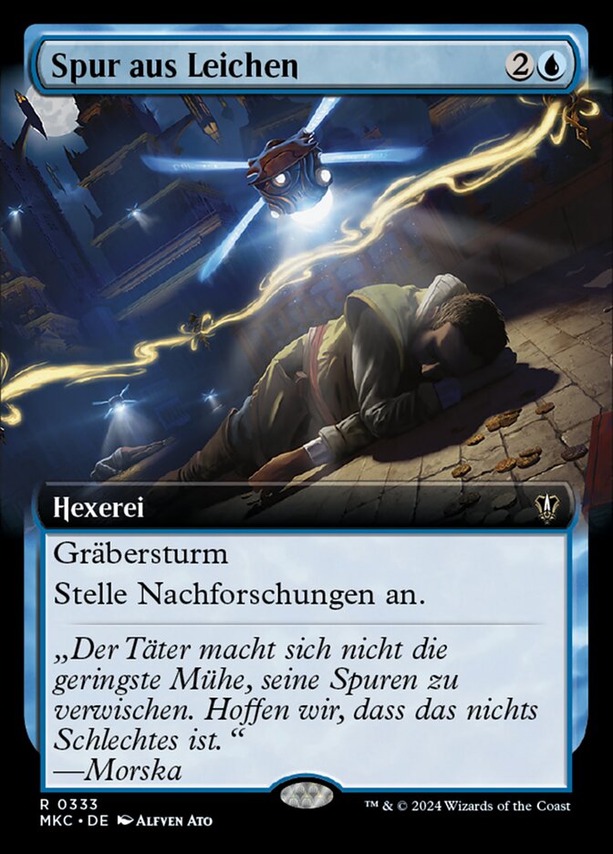 Spur aus Leichen