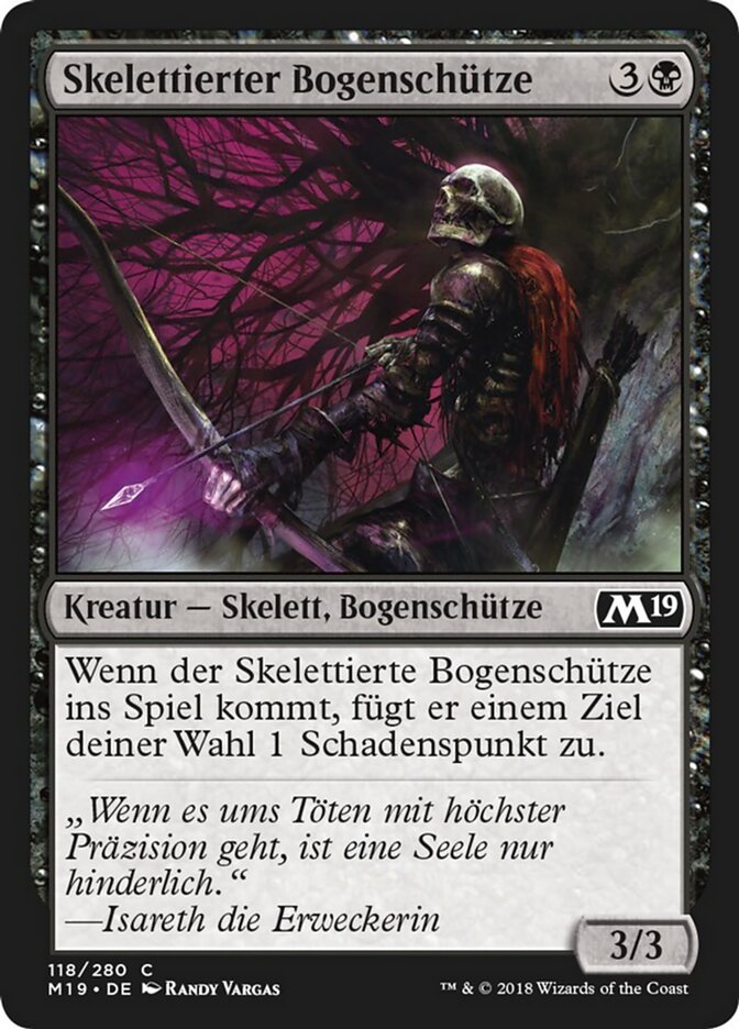 Skelettierter Bogenschütze