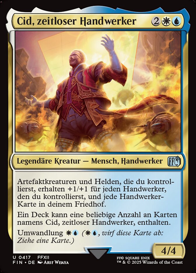 Cid, zeitloser Handwerker