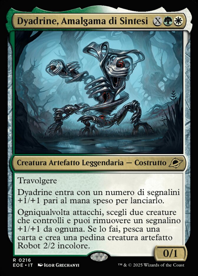 Dyadrine, Amalgama di Sintesi
