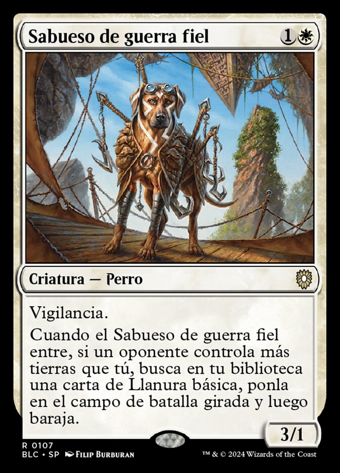 Sabueso de guerra fiel