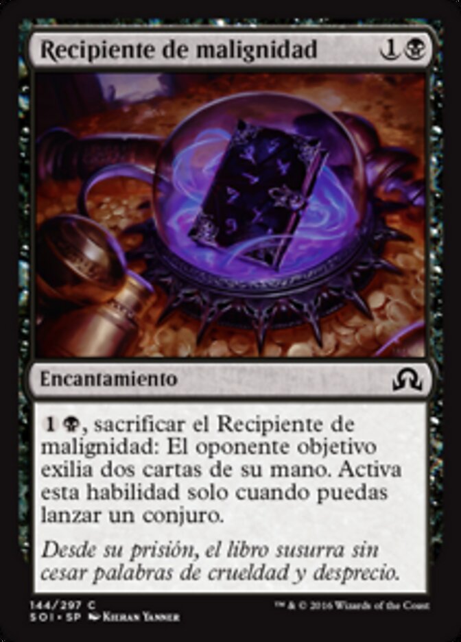 Recipiente de malignidad