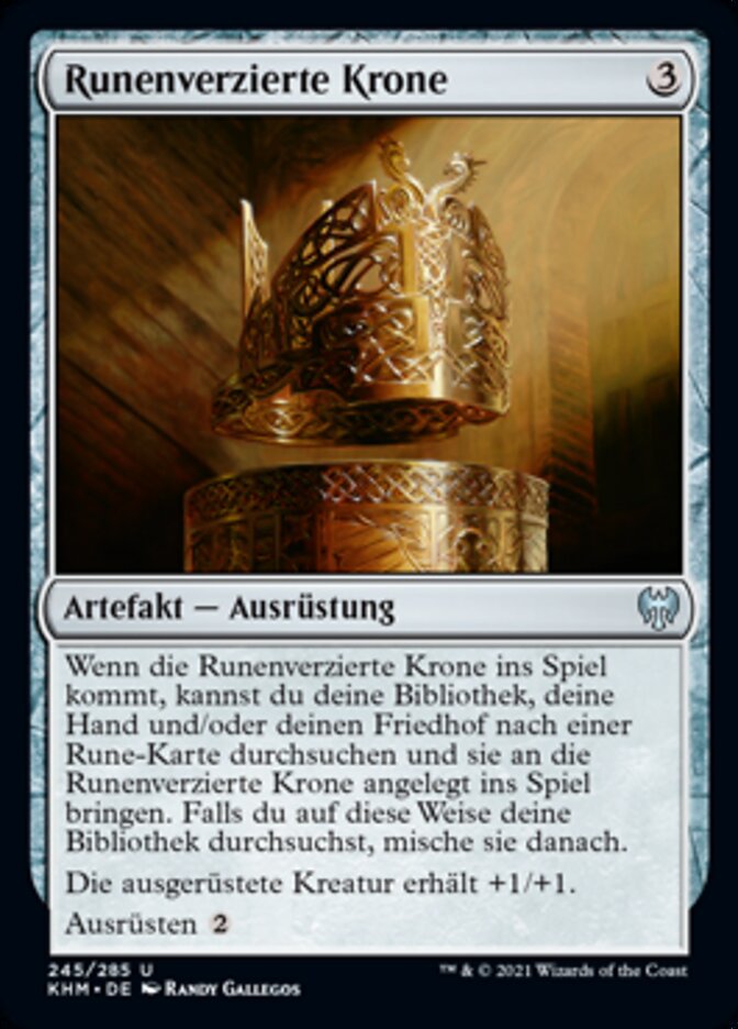 Runenverzierte Krone