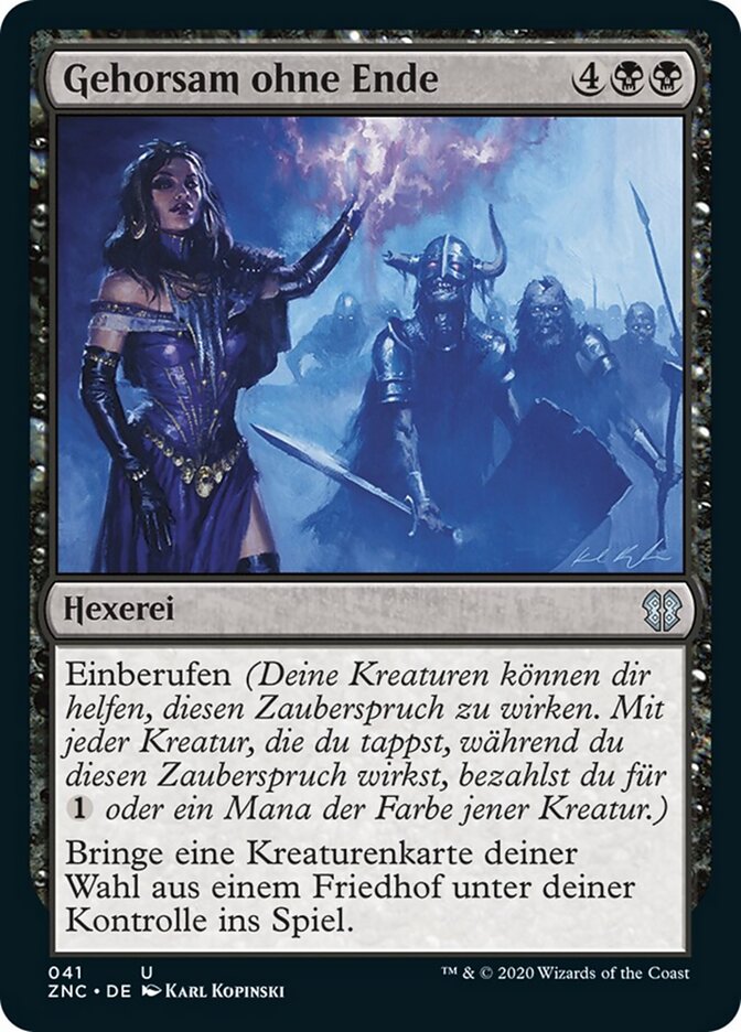 Gehorsam ohne Ende