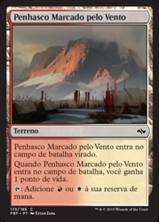 Penhasco Marcado pelo Vento
