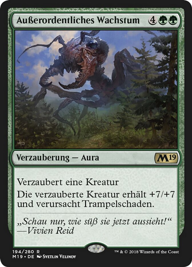 Außerordentliches Wachstum