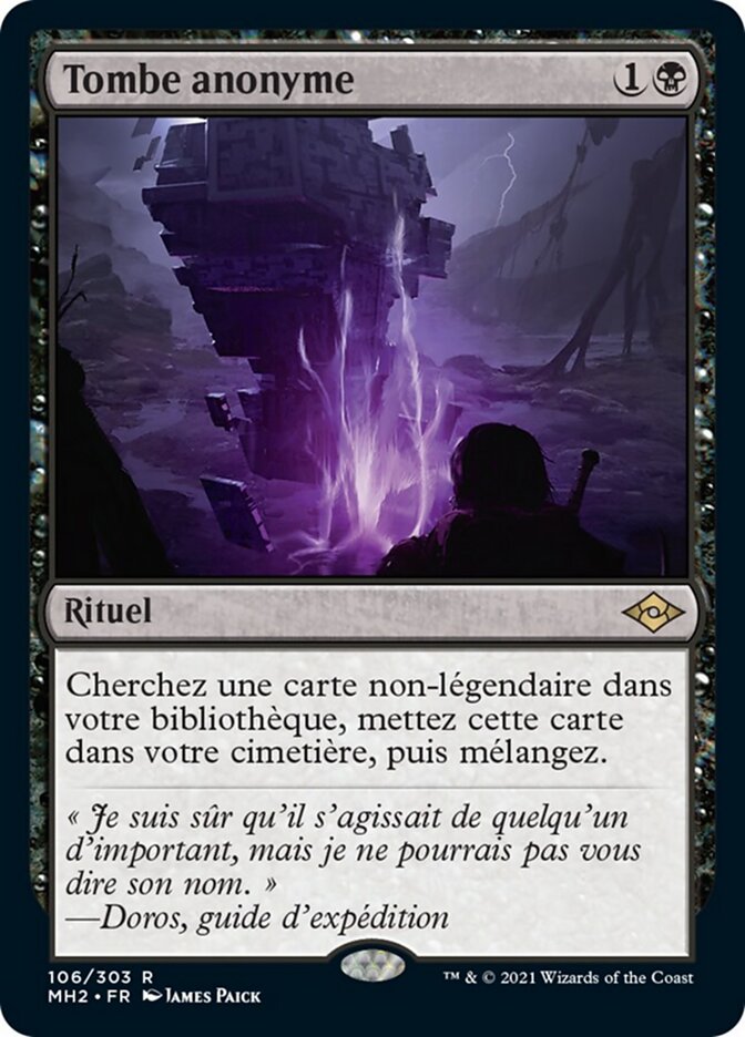 Tombe anonyme