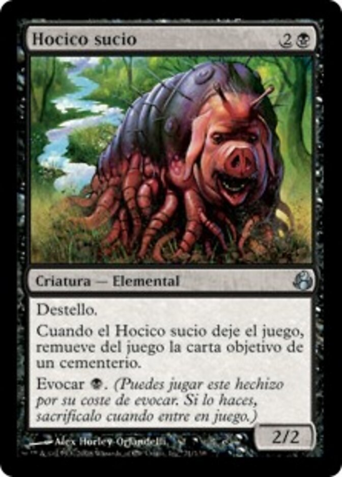 Hocico sucio