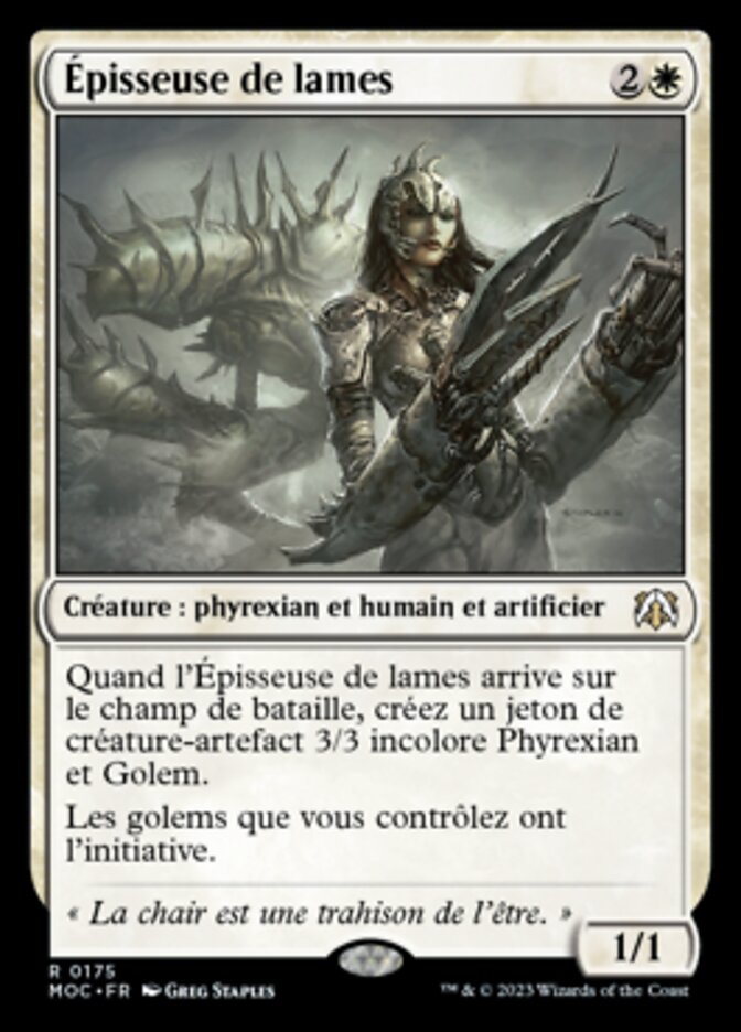 Épisseuse de lames