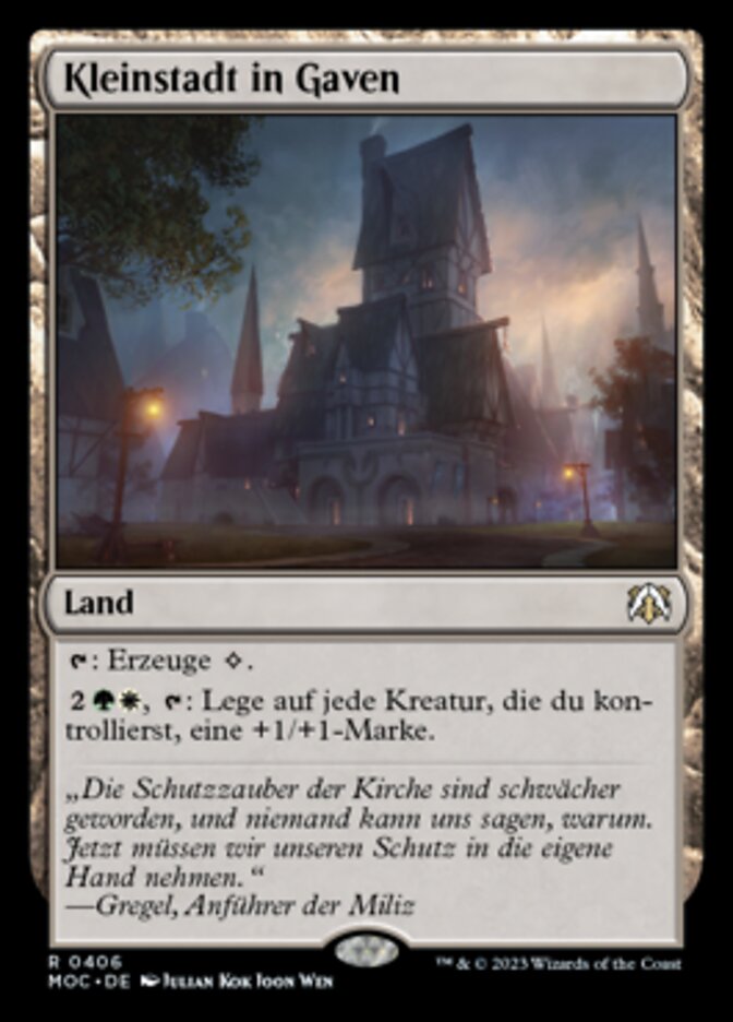 Kleinstadt in Gaven