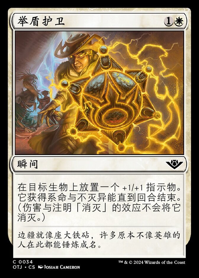 举盾护卫