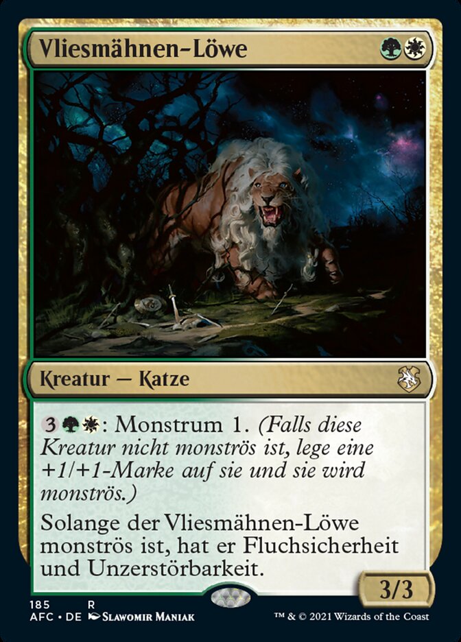 Vliesmähnen-Löwe