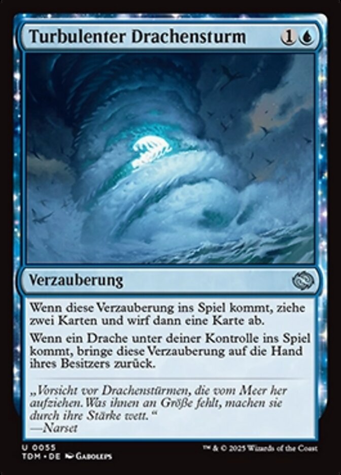Turbulenter Drachensturm
