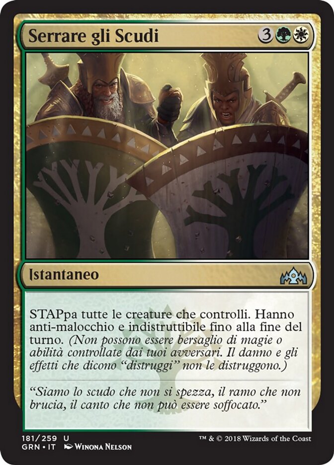 Serrare gli Scudi