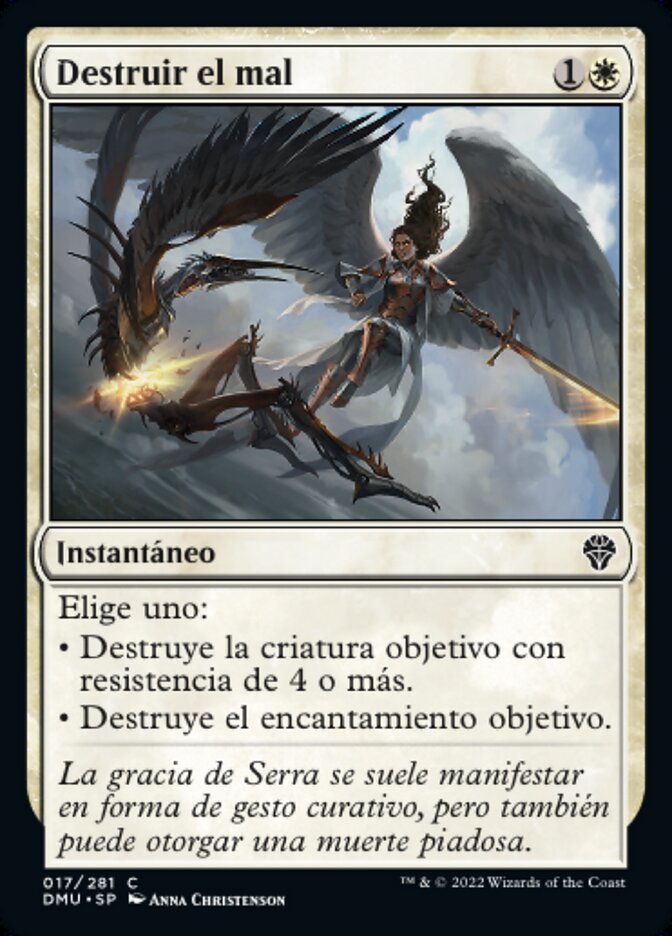 Destruir el mal