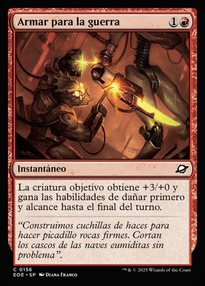 Armar para la guerra