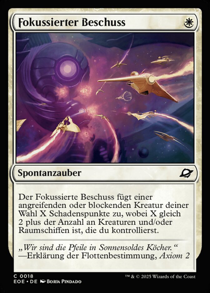 Fokussierter Beschuss