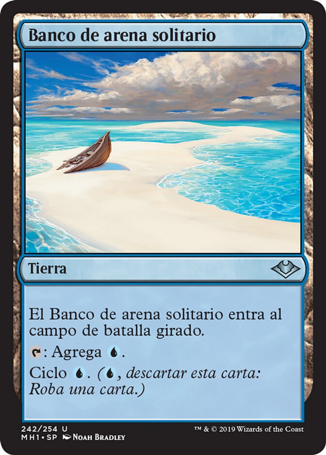 Banco de arena solitario
