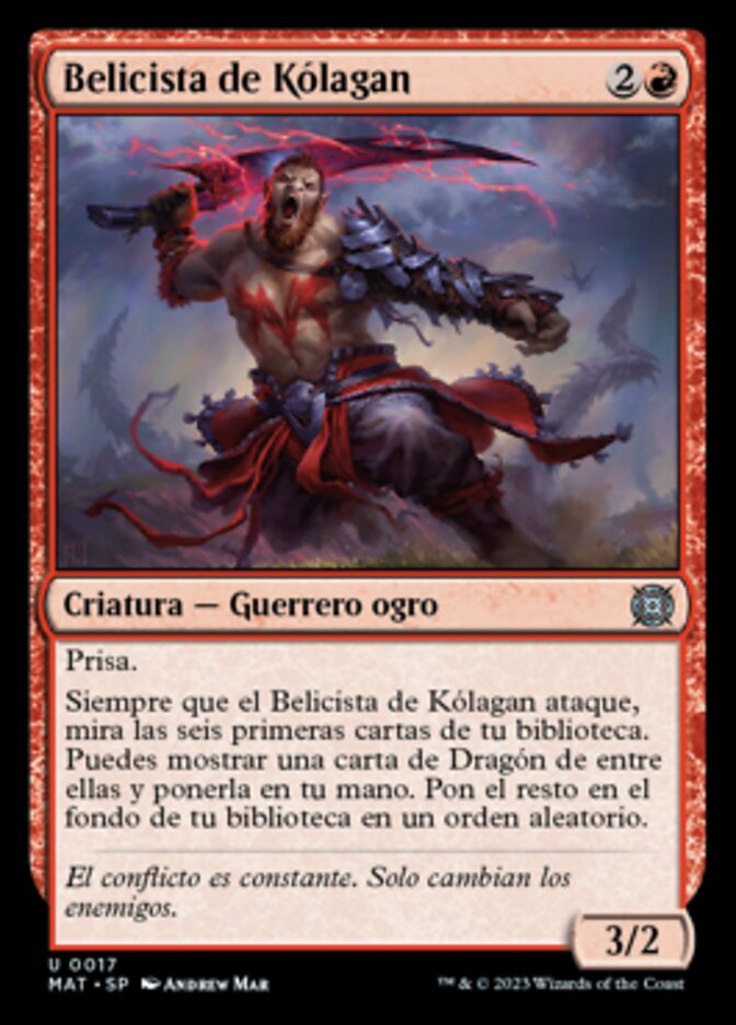 Belicista de Kólagan
