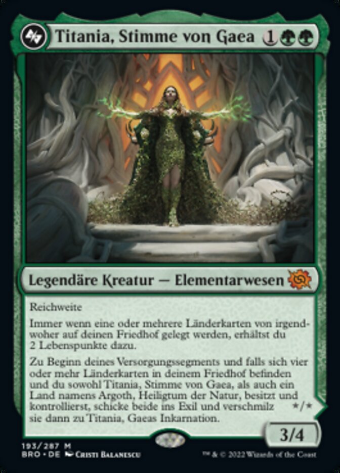 Titania, Stimme von Gaea