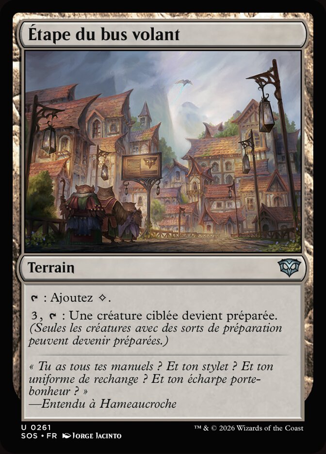 Étape du bus volant