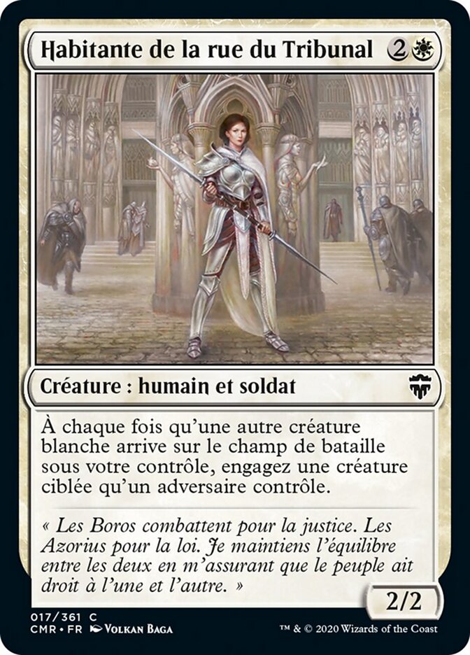 Habitante de la rue du Tribunal