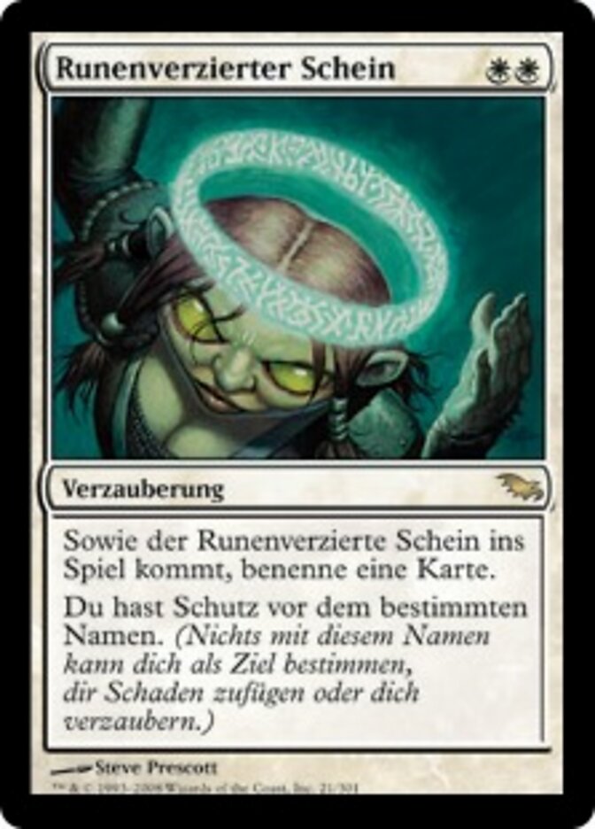 Runenverzierter Schein