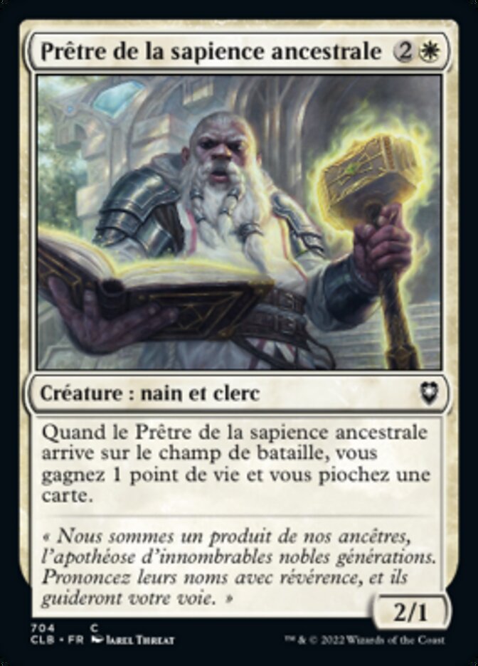 Prêtre de la sapience ancestrale
