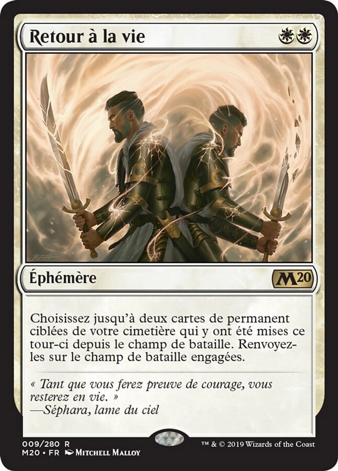 Retour à la vie