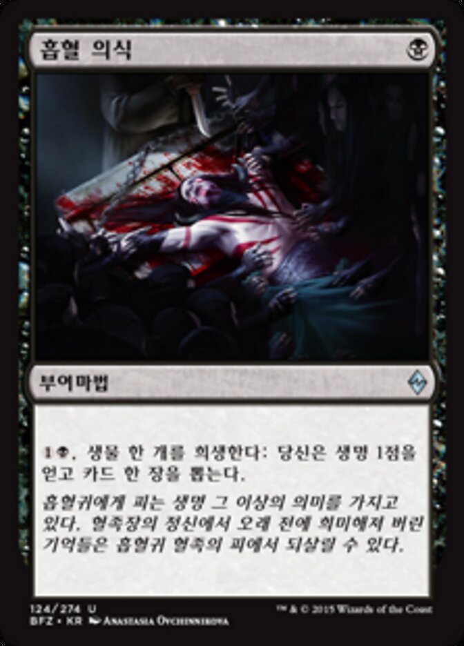 흡혈 의식