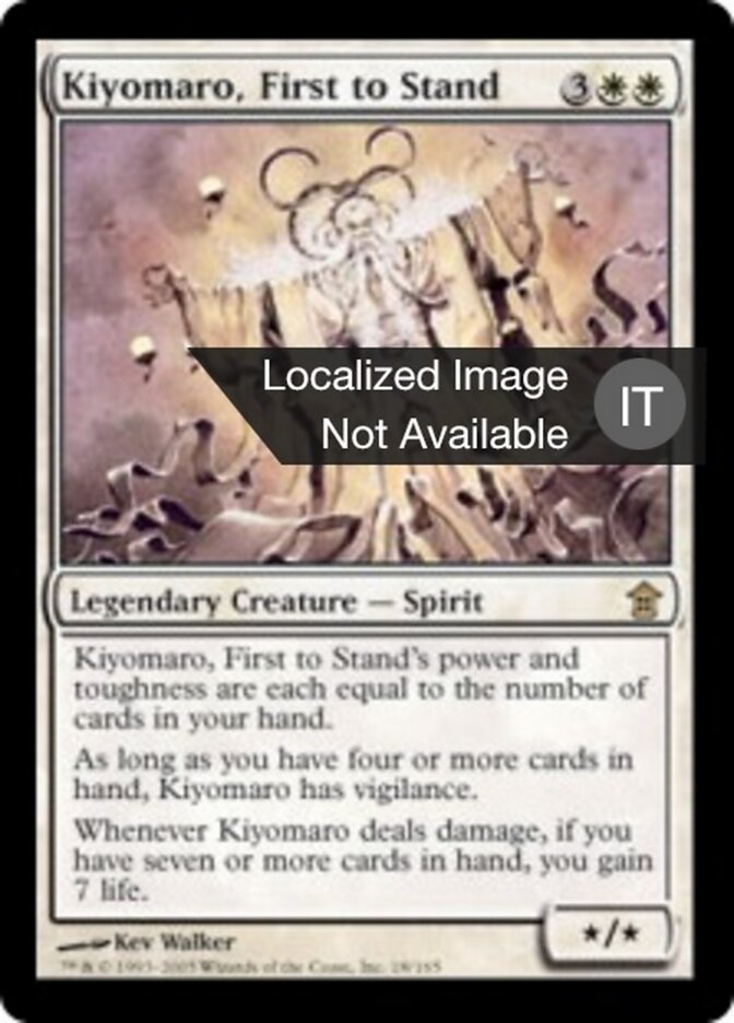 Kiyomaro, Primo ad Alzarsi