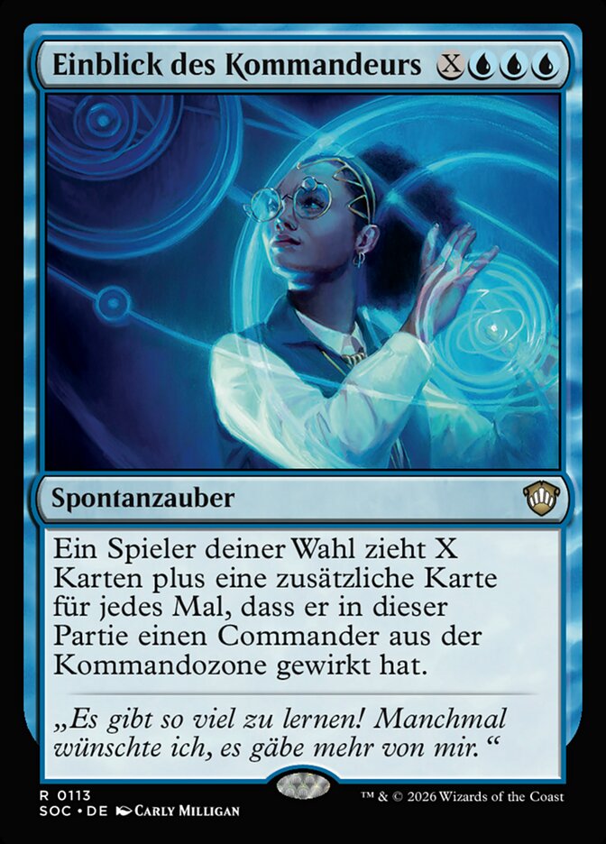 Einblick des Kommandeurs