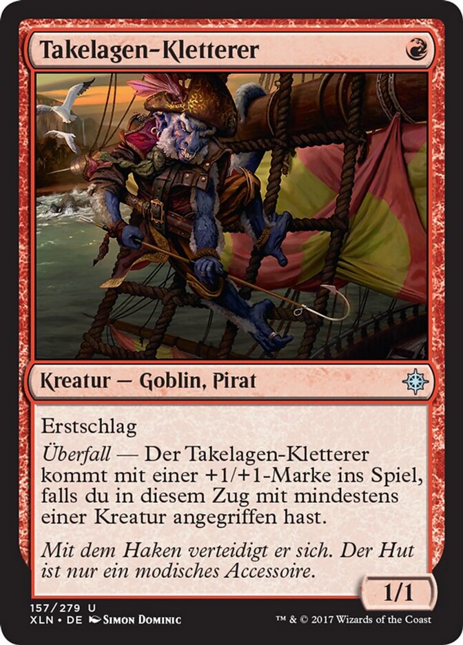 Takelagen-Kletterer