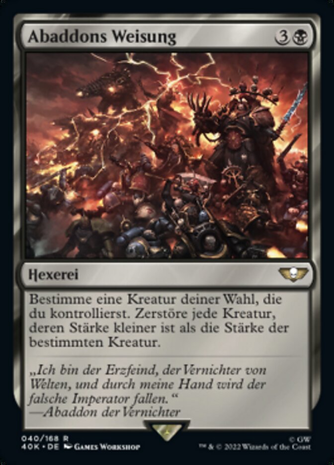 Abaddons Weisung