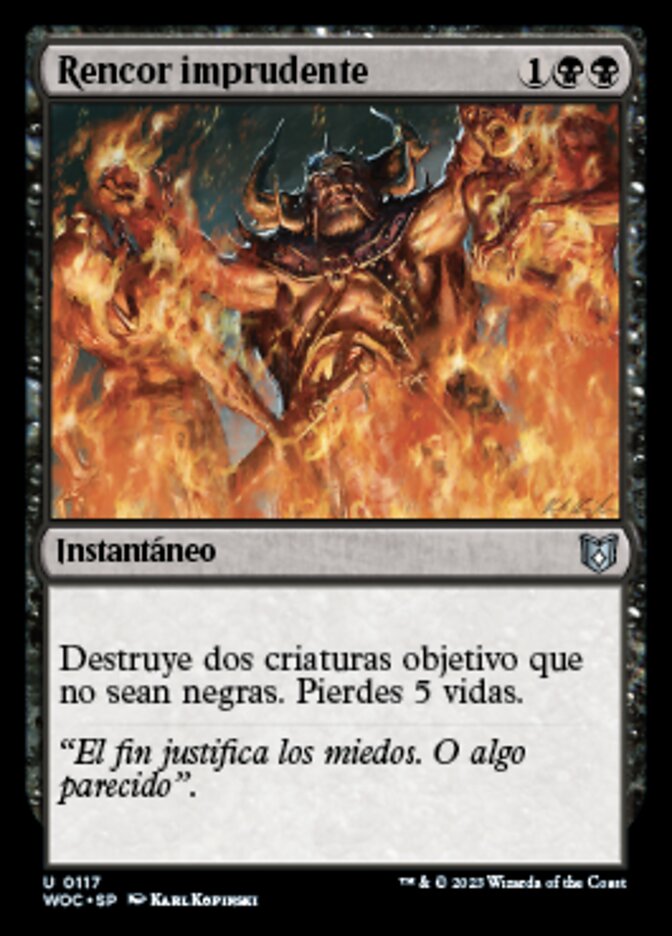 Rencor imprudente