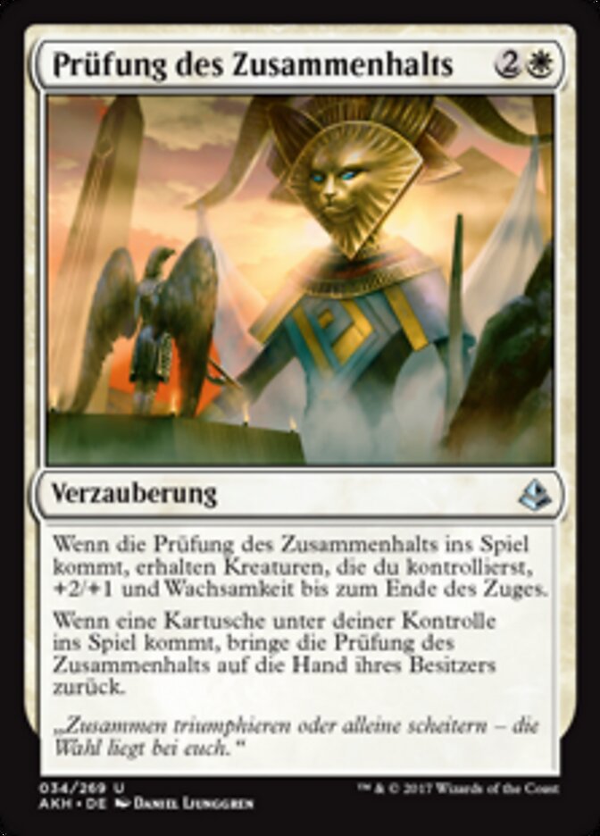Prüfung des Zusammenhalts