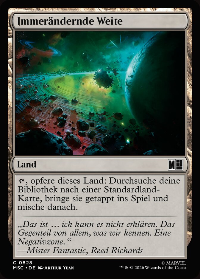 Immerändernde Weite