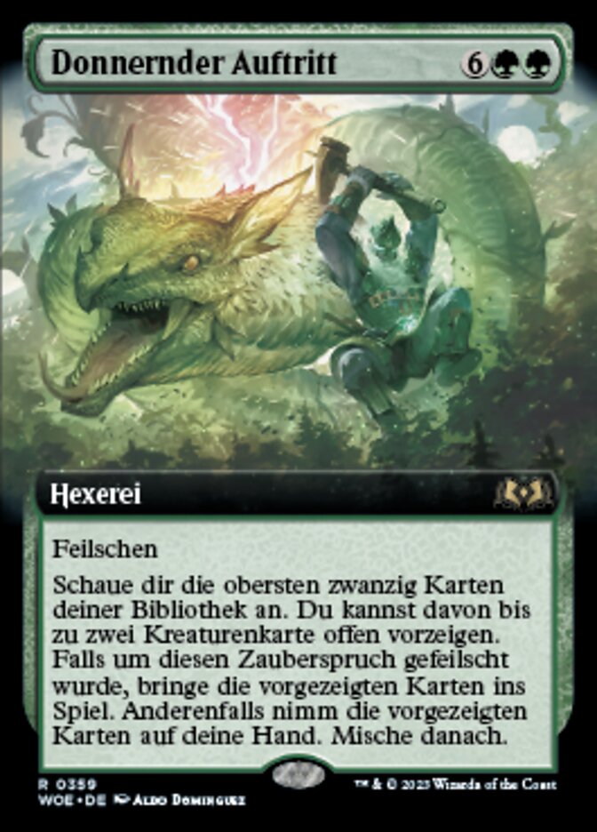 Donnernder Auftritt