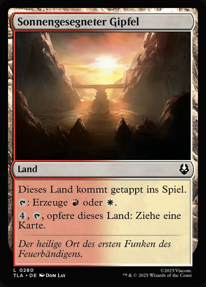 Sonnengesegneter Gipfel
