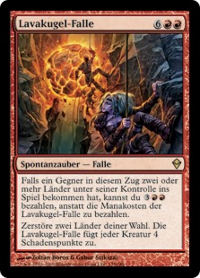 Lavakugel-Falle