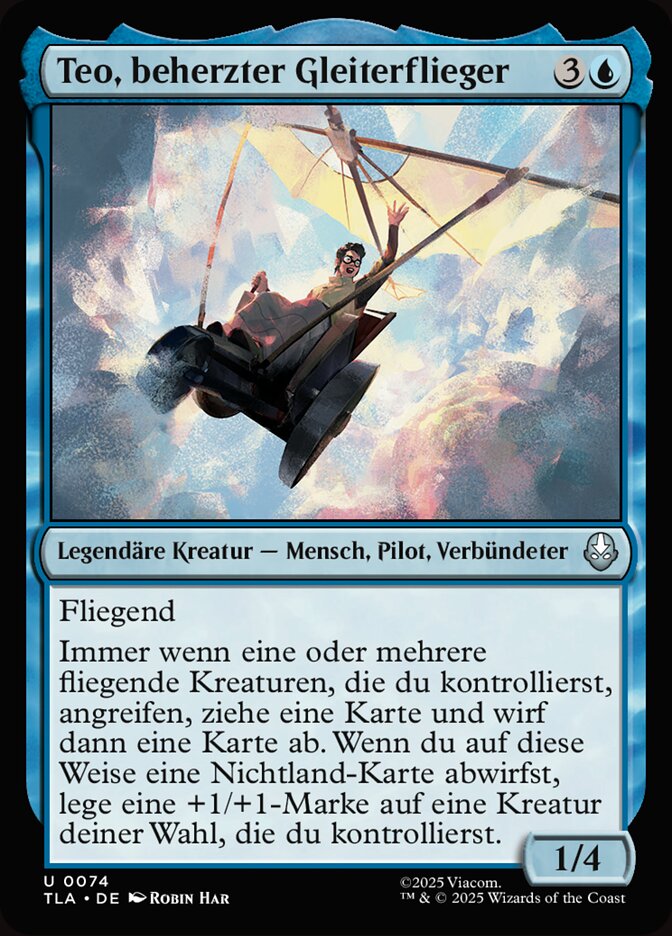 Teo, beherzter Gleiterflieger