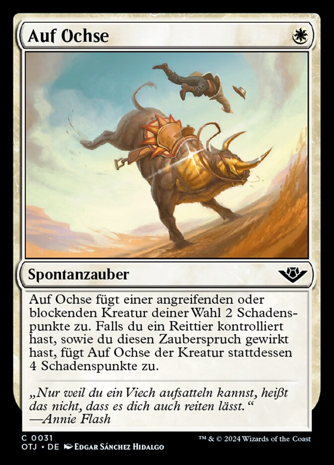 Auf Ochse